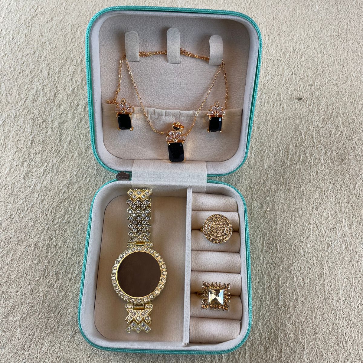 Golden Jewelry Box